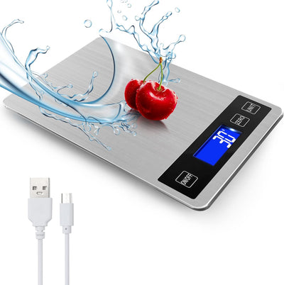 Báscula cocina digital 33lb 1g acero inox impermeable