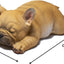 Escultura bulldog francés decorativa para patio