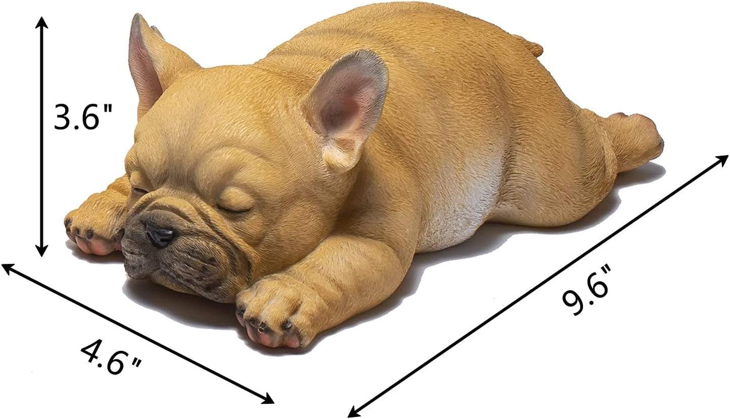 Escultura bulldog francés decorativa para patio