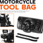Bolsa herramientas motocicleta 7.2L cuero PU negra