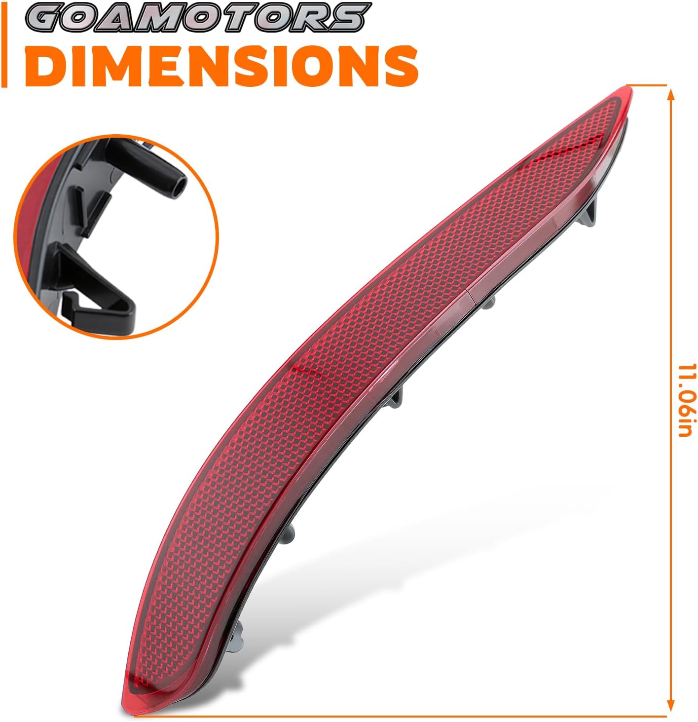 Funda reflector parachoques trasero Chevrolet Equinox 18-22