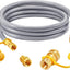Manguera gas natural 8ft 1/2pulg con accesorio conexión rápida