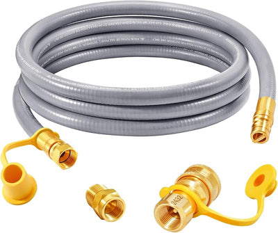 Manguera gas natural 8ft 1/2pulg con accesorio conexión rápida