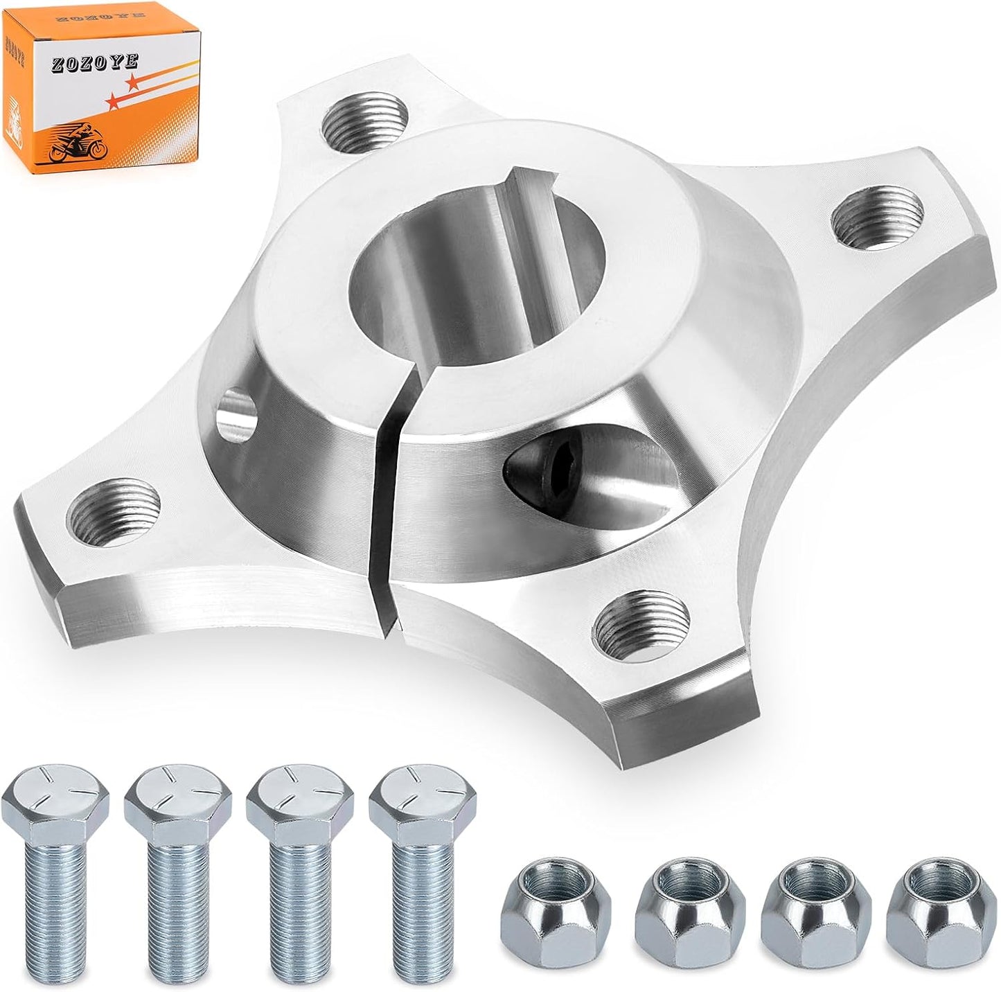 Cubo rueda eje vivo 1-1/4" para Go Kart aluminio