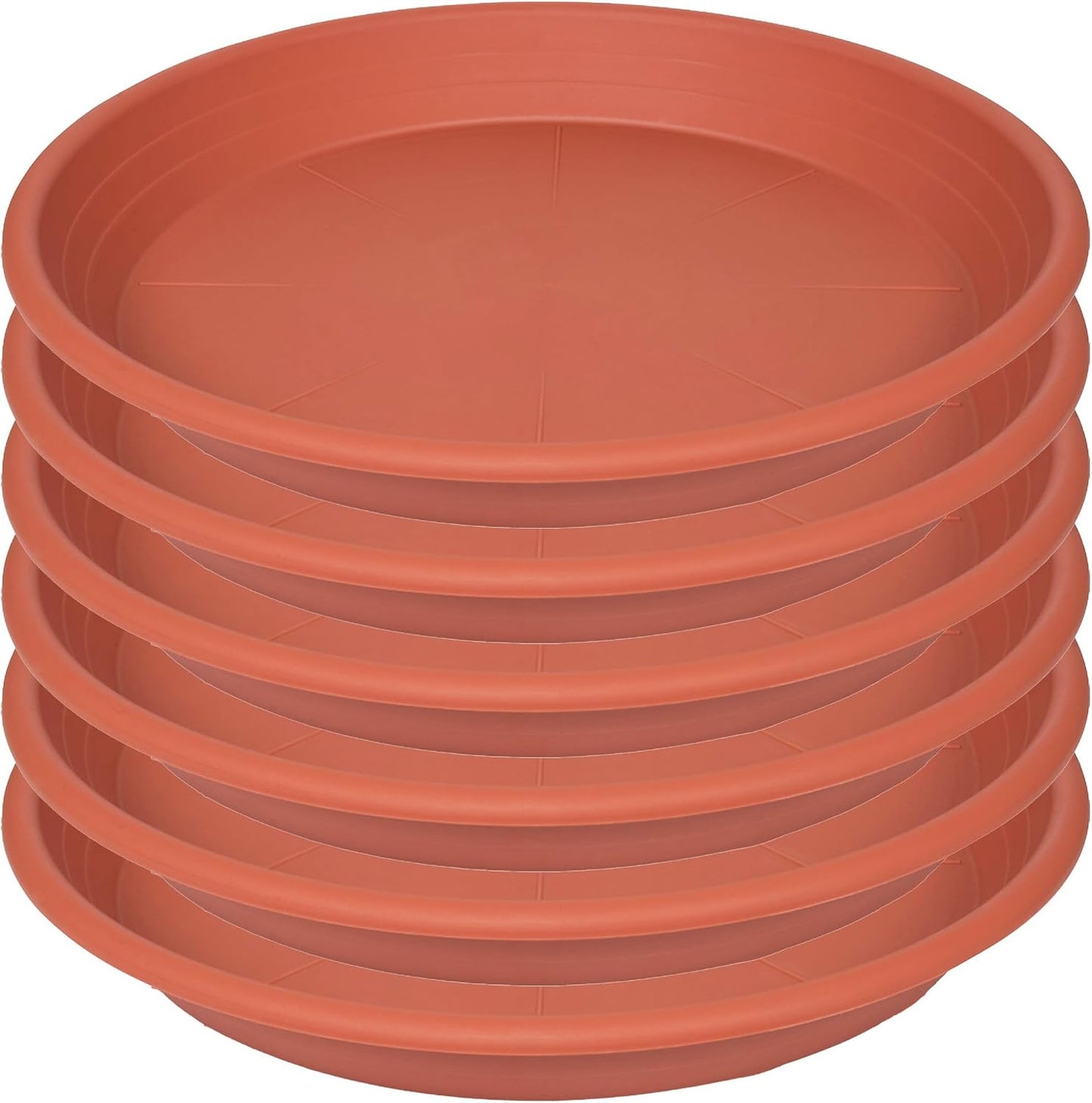 6 Pzas Bandejas Plástico Plantas 4-5pulg 10-13cm Resistentes