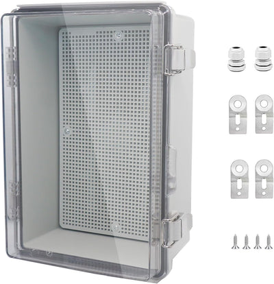 Caja eléctrica plástico ABS IP67 con pestillo acero inox