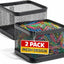 Soporte clip malla escritorio pack 2