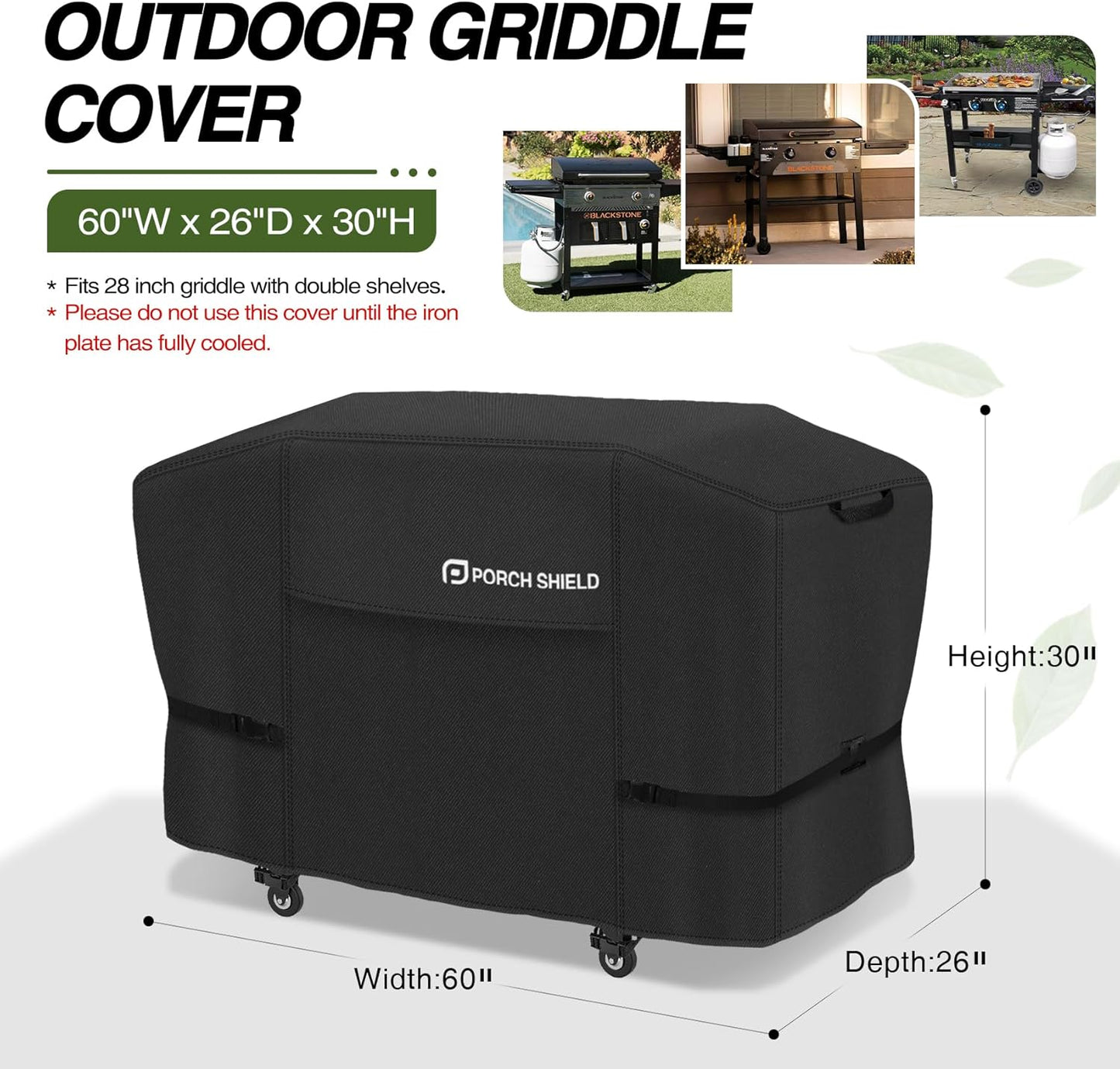 Cubierta parrilla gas 28" impermeable Blackstone