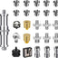 Set 26 pzas adaptadores 1/4 y 3/8 pulg para cámara DSLR