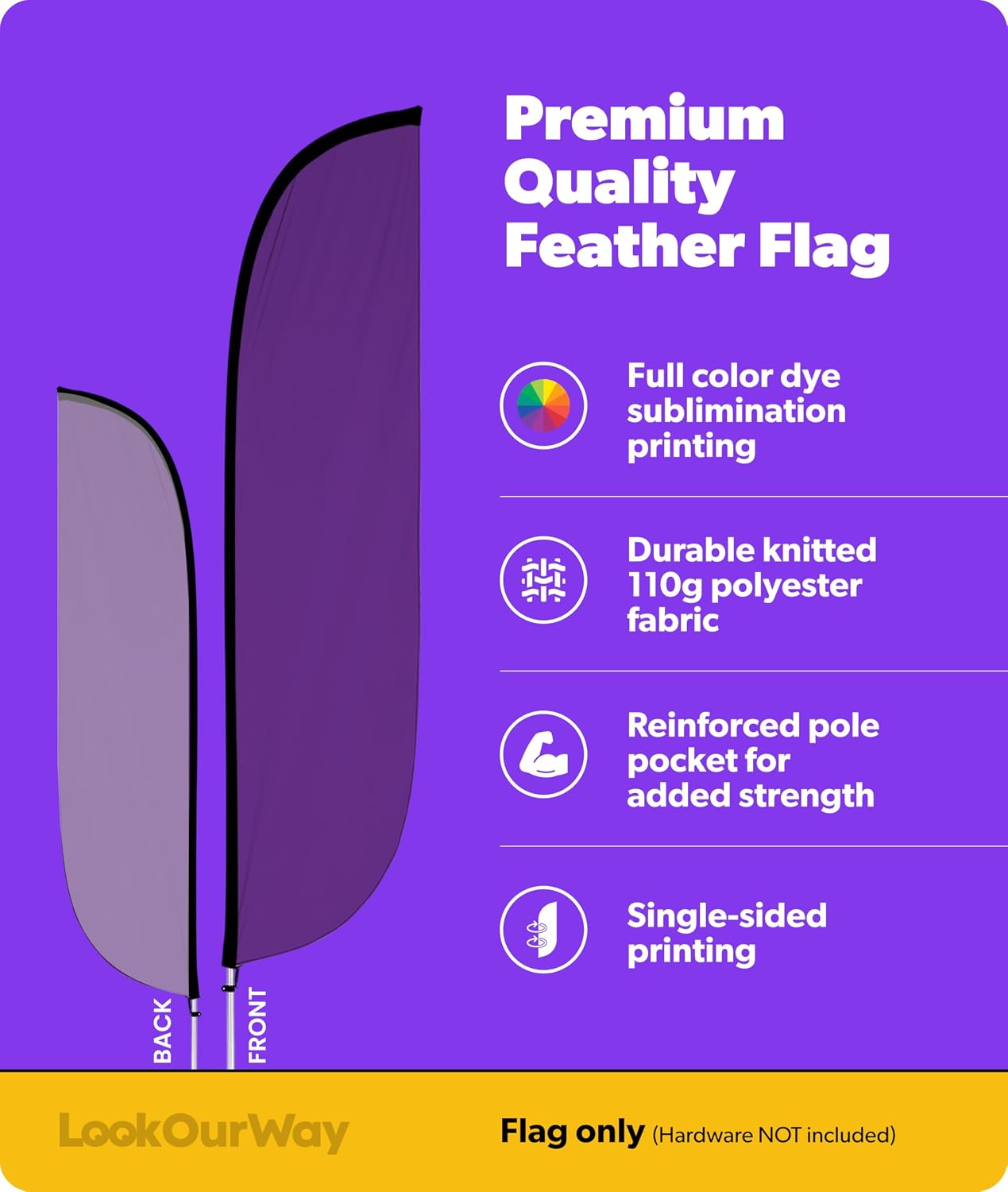 Bandera plumas temática campamento niños 12ft