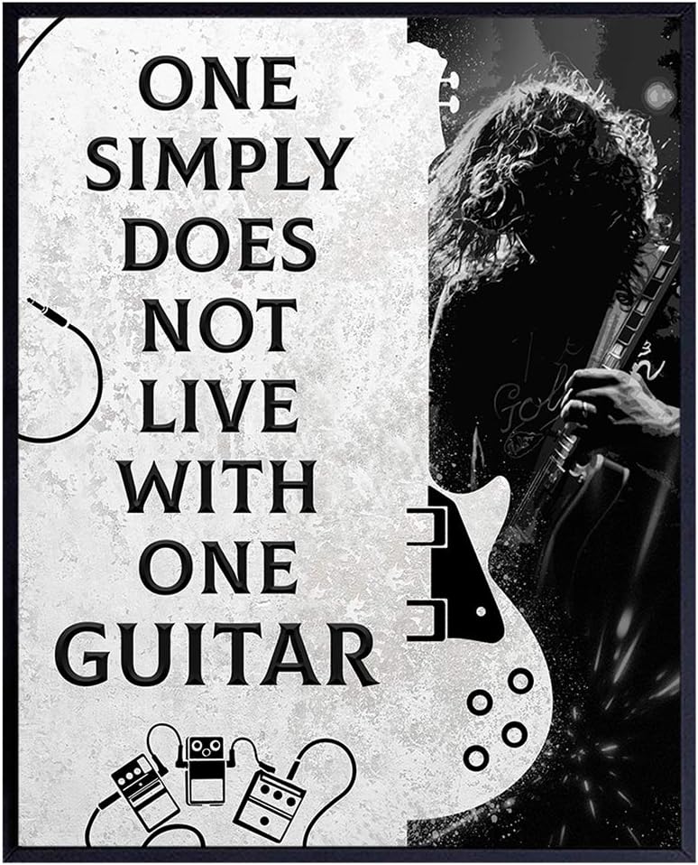 Decoración pared guitarra regalo hombres músicos hogar