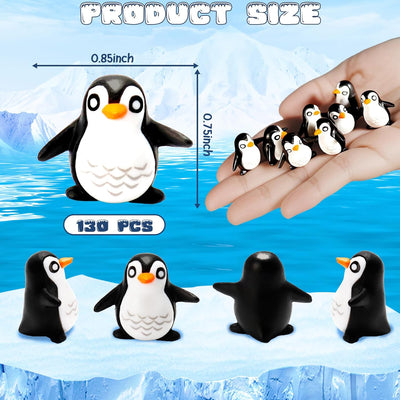 130 figuras pingüino resina decoración jardín hadas invierno