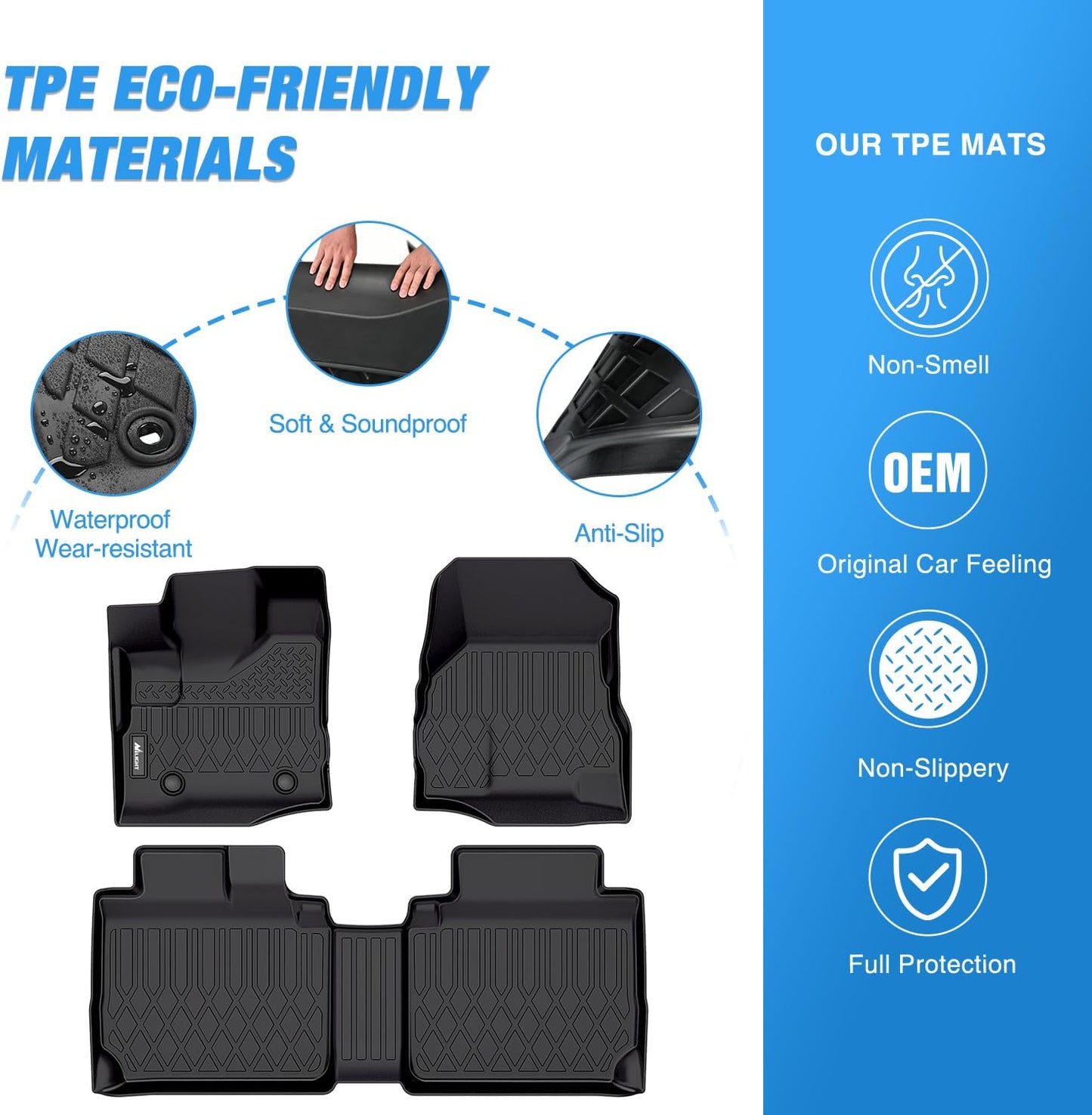 Alfombrillas TPE Chevy Equinox GMC Terrain para todo clima
