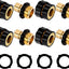 Manguera jardín 3/4pulg conector rápido aluminio set 4