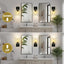 2 Lámparas pared baño luz negra vidrio transparente