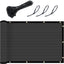 Malla privacidad valla 6x25ft color gris oscuro