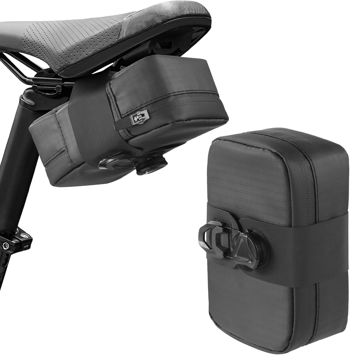 Bolsa sillín bicicleta carretera impermeable PU