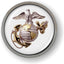 Adhesivo emblema 3D Cuerpo de Marines bisel cromado