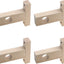 Soporte poste madera techo 4 Pzas diámetro 0.984"