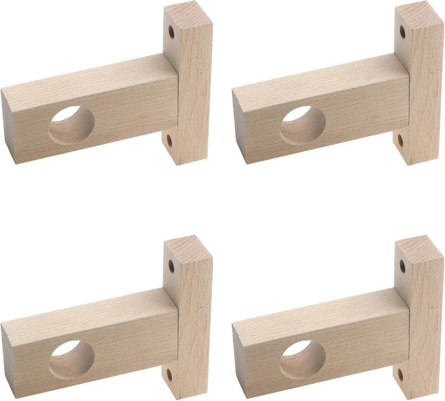 Soporte poste madera techo 4 Pzas diámetro 0.984"