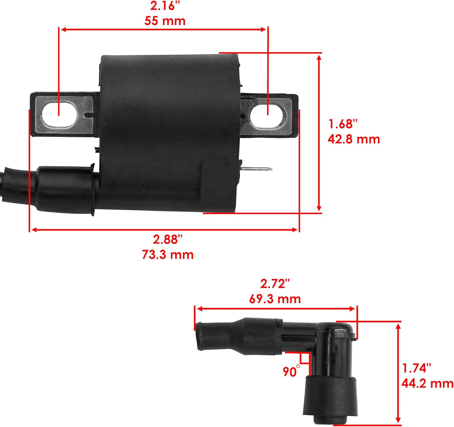Bobina encendido comp Honda ATC125M ATC200M 1984