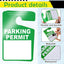 240 Etiquetas Colgantes Estacionamiento 3x5" Plástico