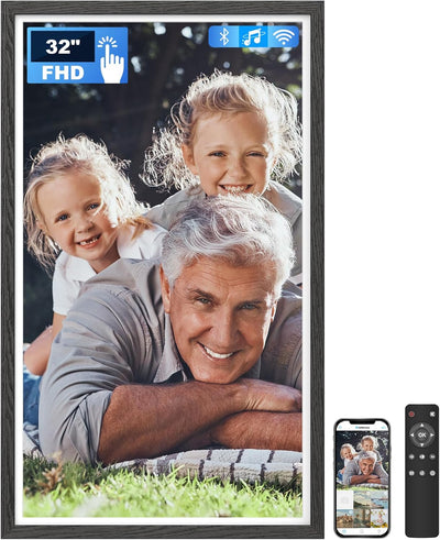 Portarretratos digital 32pulg FHD IPS con WiFi 64GB
