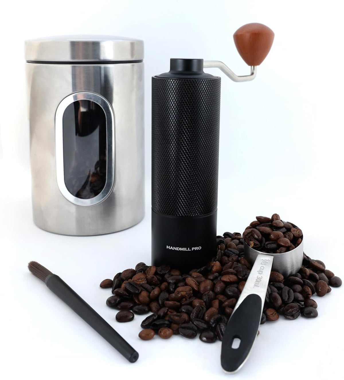 Molinillo de café manual con ajuste para prensa francesa y espresso