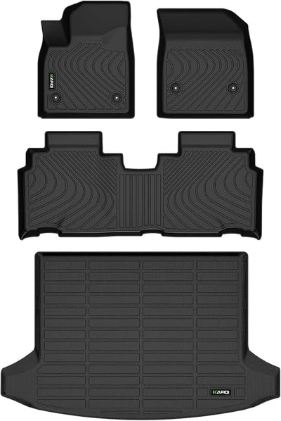 Set tapetes antiderrap maletero coche color negro