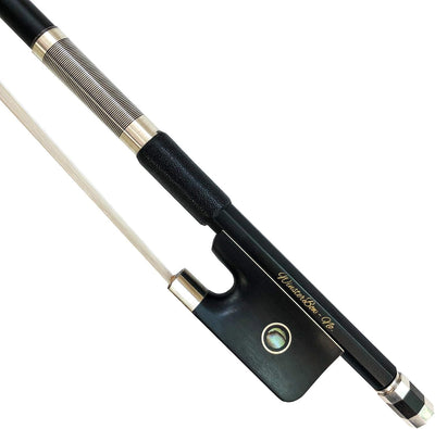 Arco violonchelo fibra carbono pelo caballo blanco No.VC108
