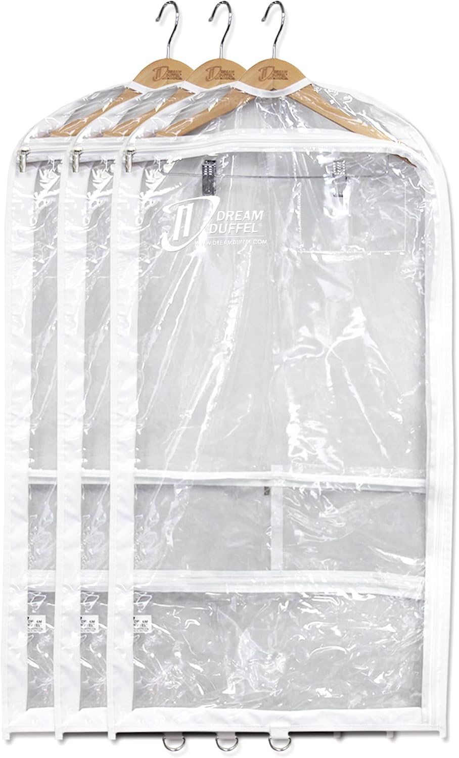 Bolsas transparentes danza con cremallera 37x18x3