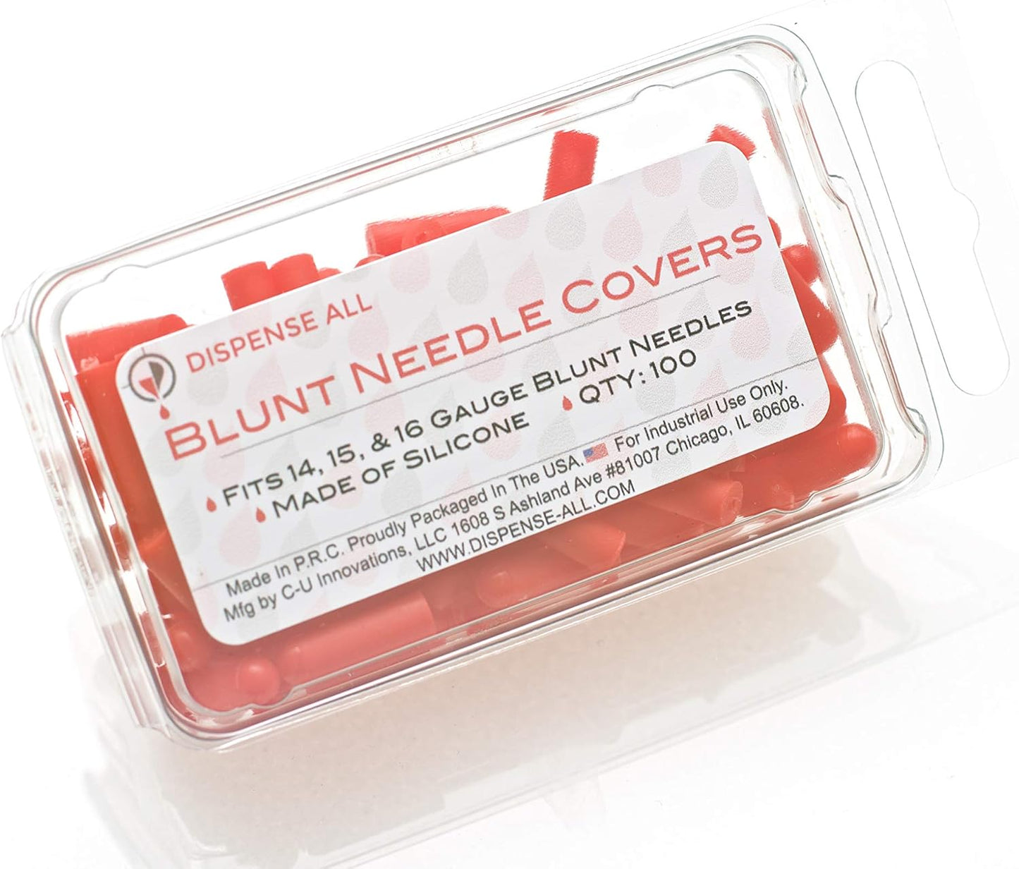 Cubiertas agujas romas rojas para 14-16 (100 pzas)