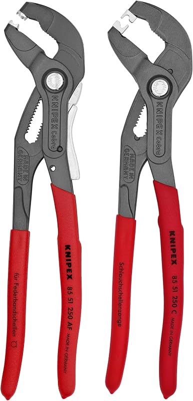 Set 2 Abrazaderas manguera y clic KNIPEX