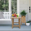 Mesa auxiliar exterior Adirondack resistente teca