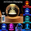 Luz Nocturna Bola Cristal 16 Colores Control Remoto