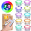 10 Pzas Lámpara RGB empotrable 12V IP67 con control remoto