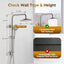 Sistema ducha lluvia cabezal de mano soporte ajustable