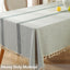 Mantel rectangular algodón para mesa 6ft 86x55pulg gris