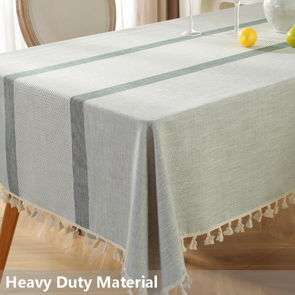 Mantel rectangular algodón para mesa 6ft 86x55pulg gris