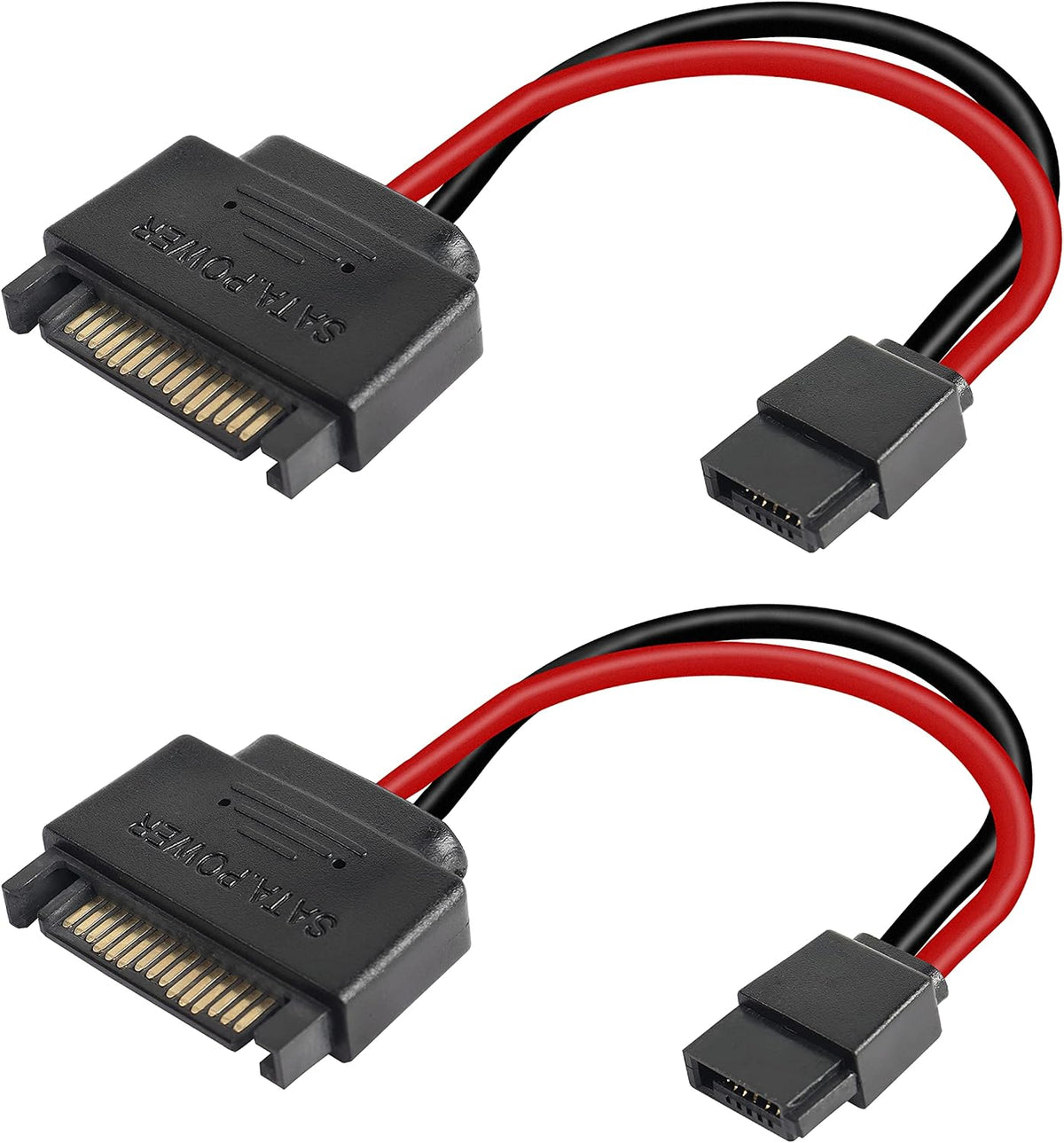 Adaptador SATA 15 a 6 pines paquete 2