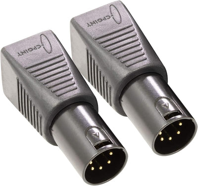 Adaptador XLR RJ45 Ethernet a DMX512 5 pines macho