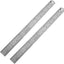 Regla metal 12pulg 2pzas color plateado
