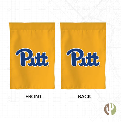Bandera jardín Pitt Panthers 100% poliéster 12x20"
