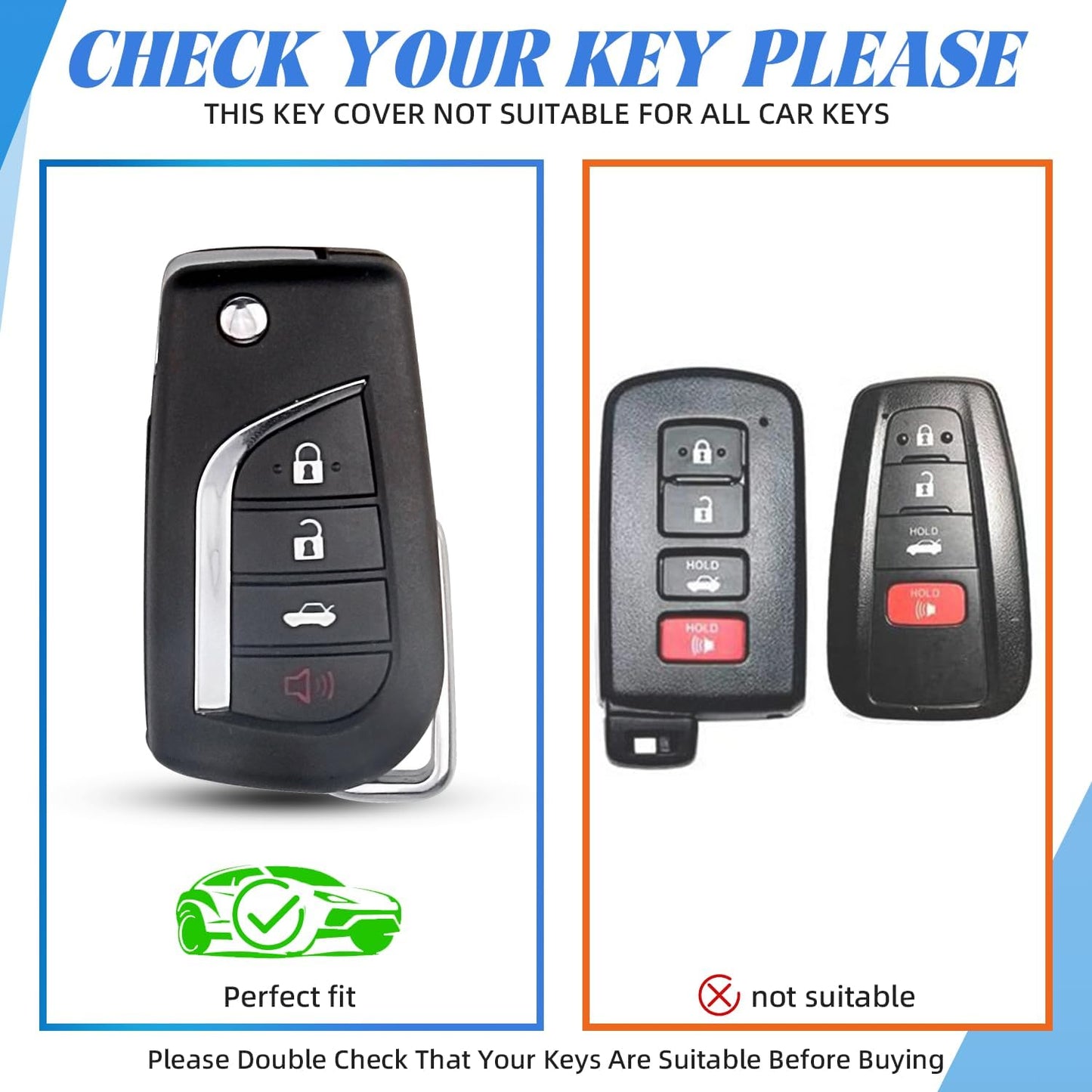 Funda llave coche TPU suave compat Toyota Rav4 Camry