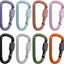 Clip llavero anillo D aluminio multiusos camping
