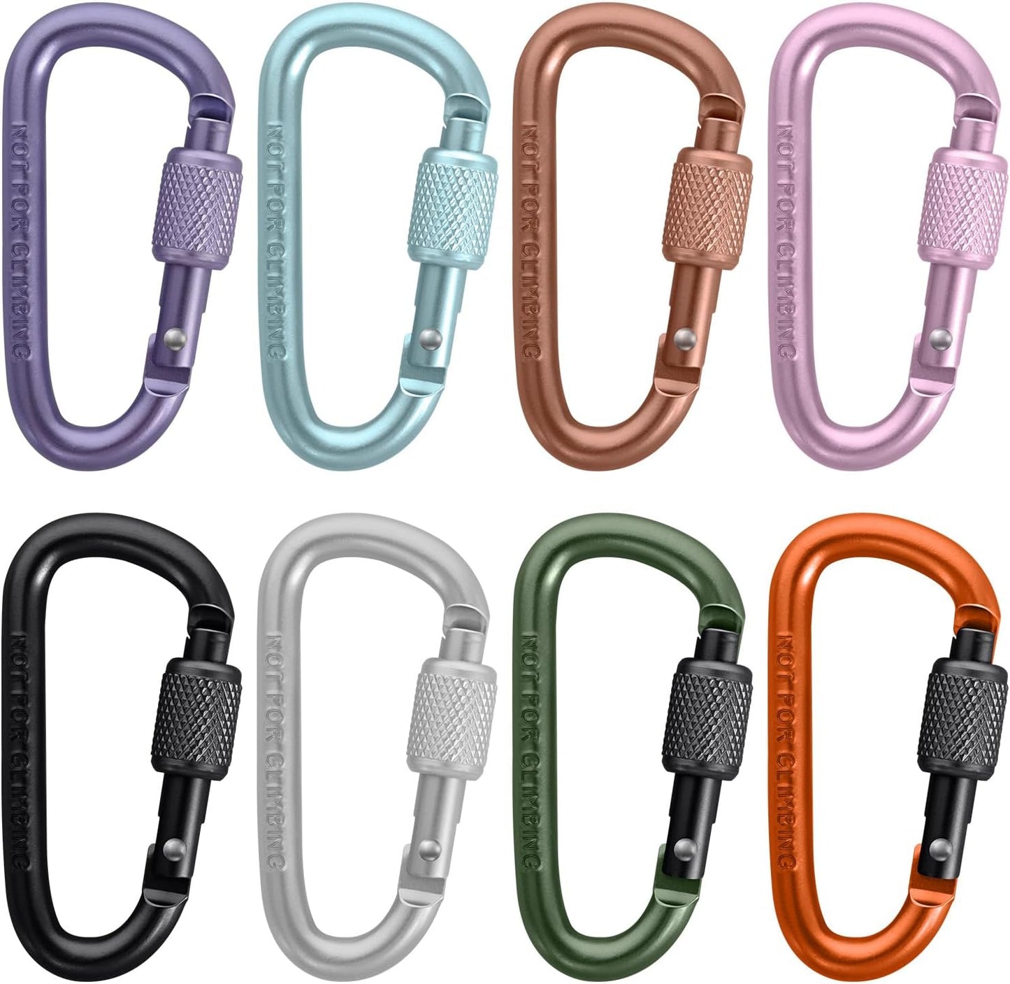 Clip llavero anillo D aluminio multiusos camping