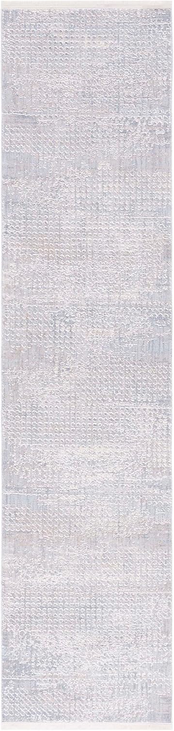 Alfombra pasillo 2x8ft gris azul beige diseño moderno