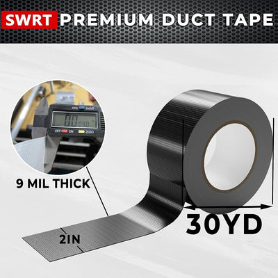 Cinta adhesiva negra resistente 5x27m 2pzas impermeable