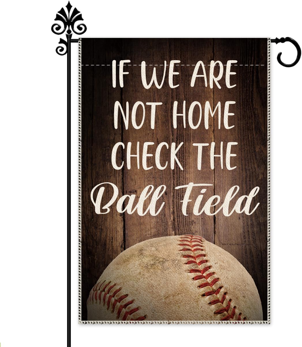 Bandera jardín béisbol softbol 12x18" doble cara