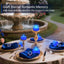Velas LED sin llama parpadeantes 200h base azul pack 12